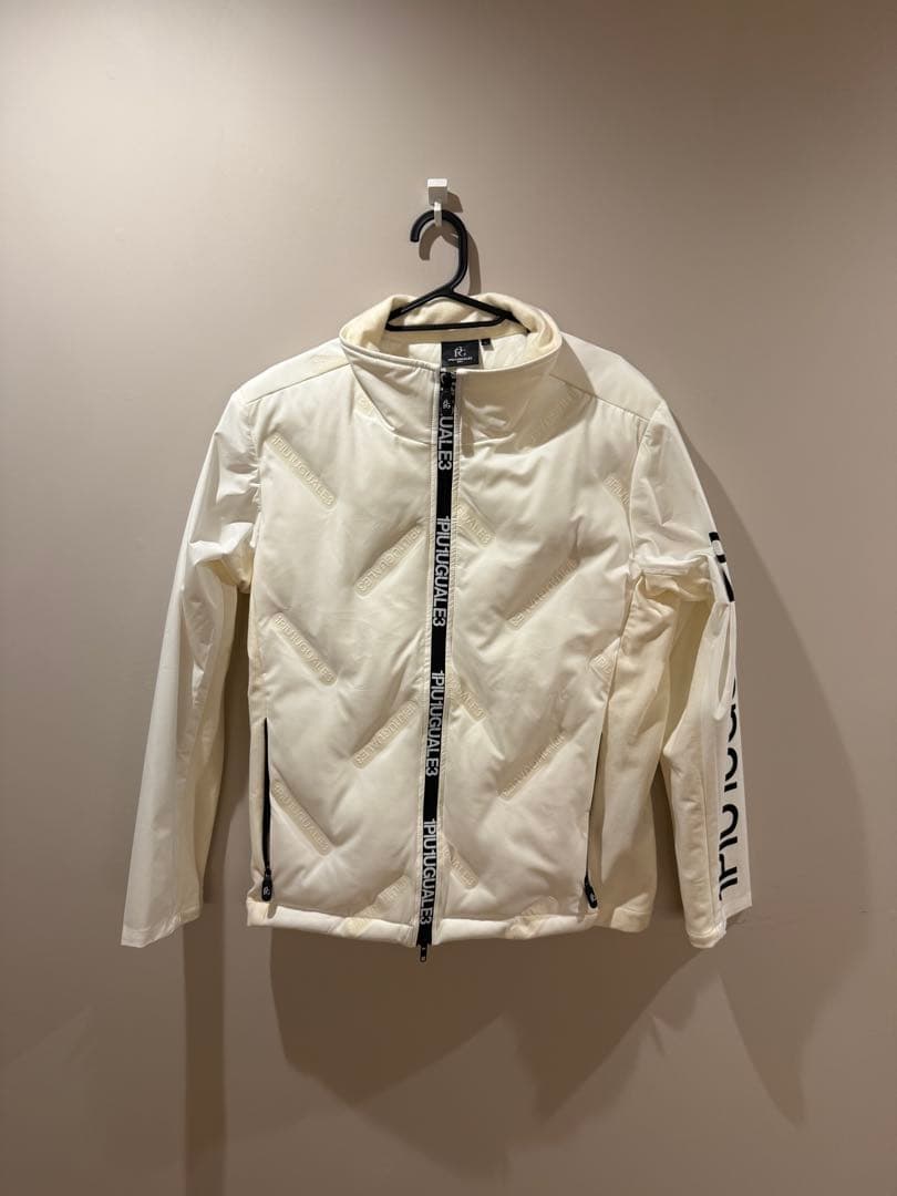 1piu1uguale3 ゴルフ　ダウンジャケット　ホワイト