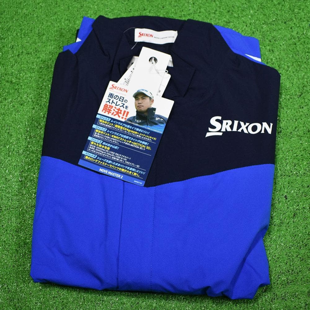 SRIXON/スリクソン ゴルフ 防風レインスーツ【ブルー/M】新品！