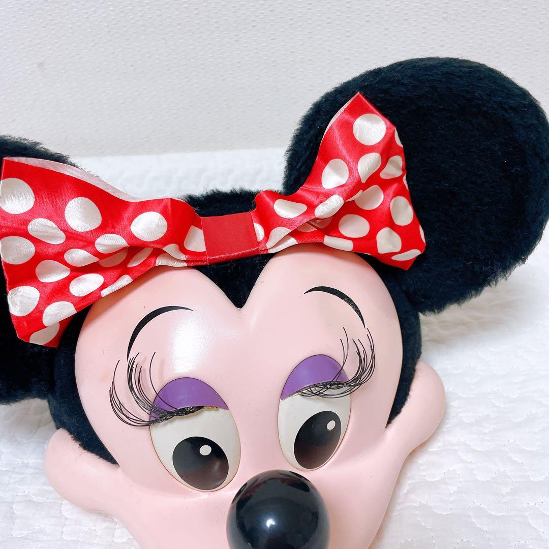 レトロ　USA製　初期立体ミニーちゃんファンキャップ　フェイスキャップ