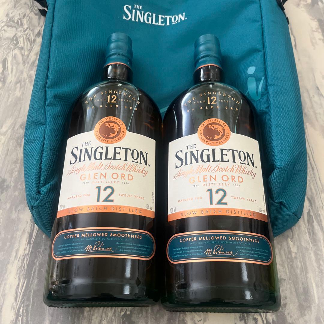 新品シングルトンthesingleton12年2本専用箱&保冷バッグ付ウイスキー