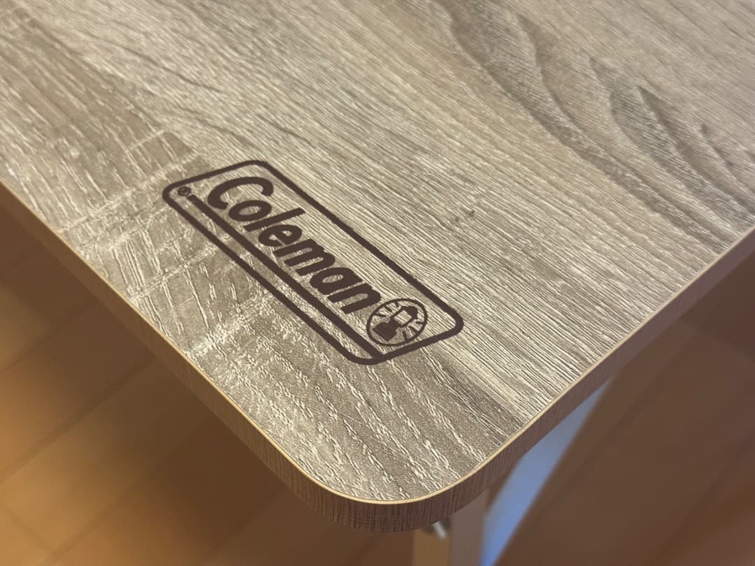 室内利用 美品 コールマン フォールディングリビングテーブル 90