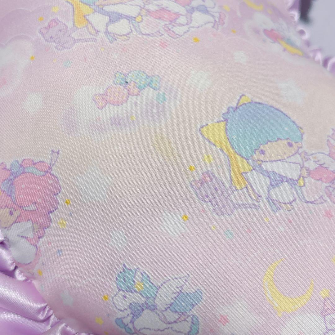 サンリオ　キキララ　お月様　クッション　ラベンダー　パステルカラー