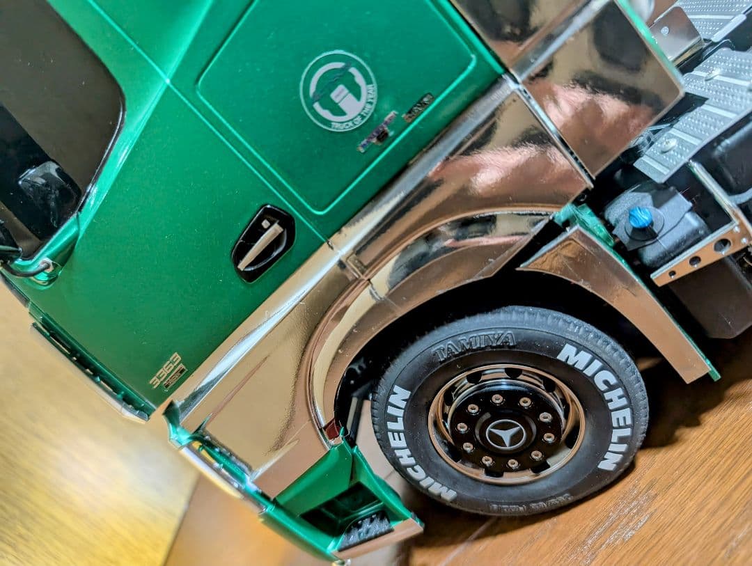 タミヤ1/14 メルセデス・ベンツアクトロス６×4 フルオペ、すぐ遊べます。