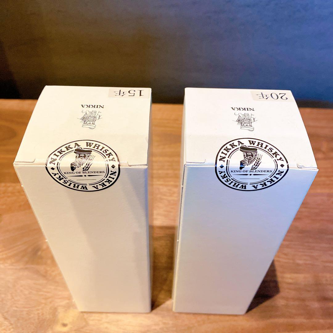 ニッカウヰスキー 余市蒸留所限定シングルカスク 15年20年2本セット180ml