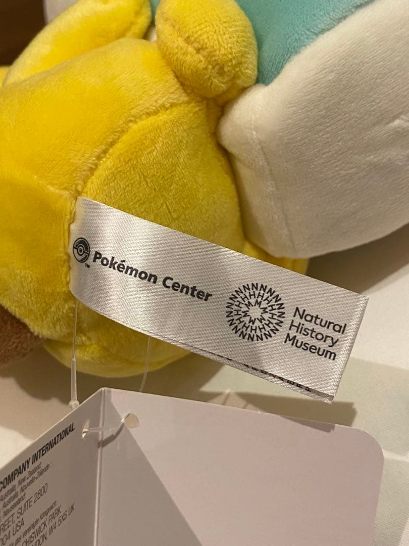 ポケモン　ロンドン　英国自然博物館　ピカチュウ　ぬいぐるみ