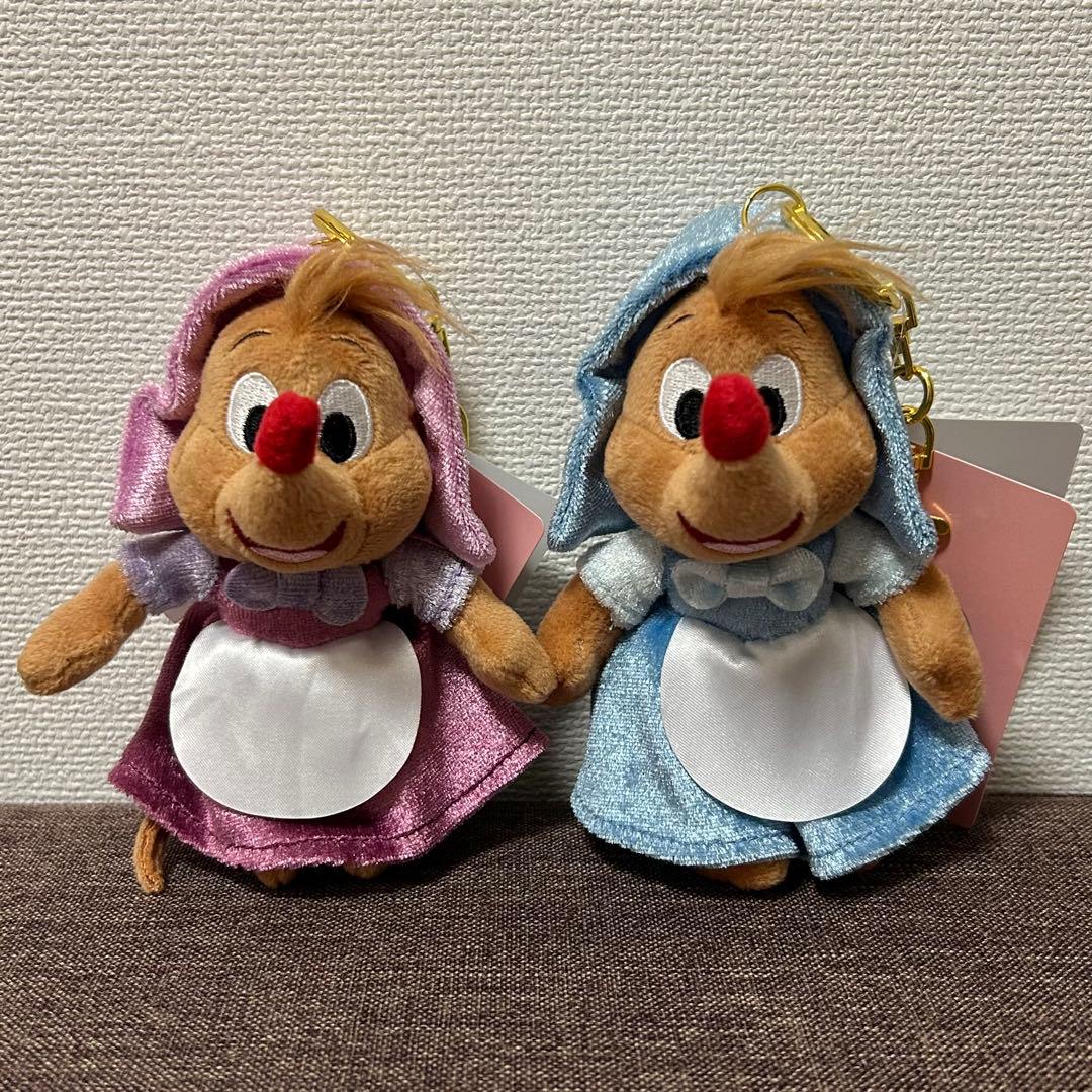 シンデレラ ぬいぐるみキーチェーン スージー パーラー ジャック ガス 青い鳥