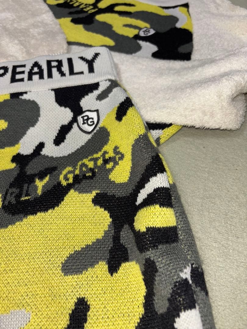 （専用）パーリーゲイツ、迷彩柄シリーズ、異素材ニット、セットアップ、サイズ1