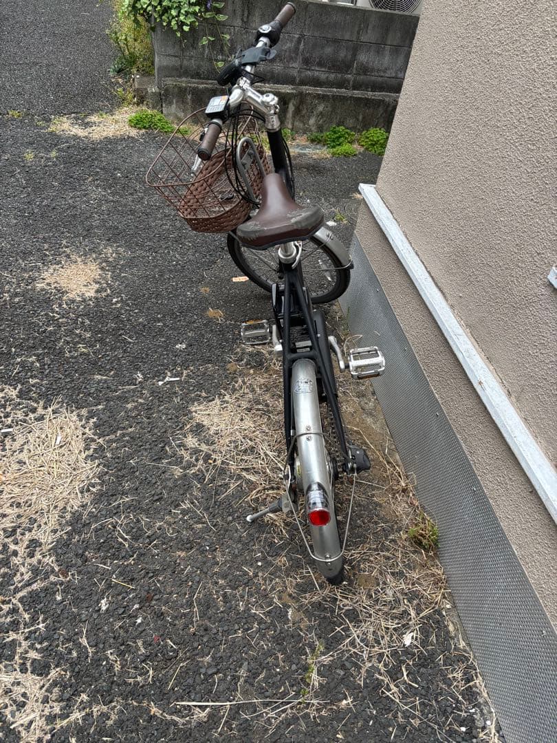 Panasonic 電動アシスト自転車 ブラック かご付き