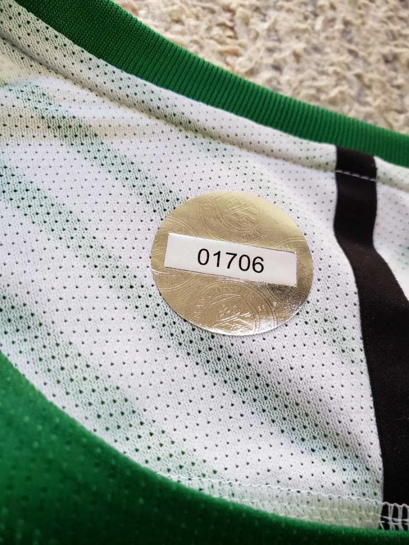 17/18 マンチェスターシティ エデルソン 実使用 公式証明書 ユニフォーム