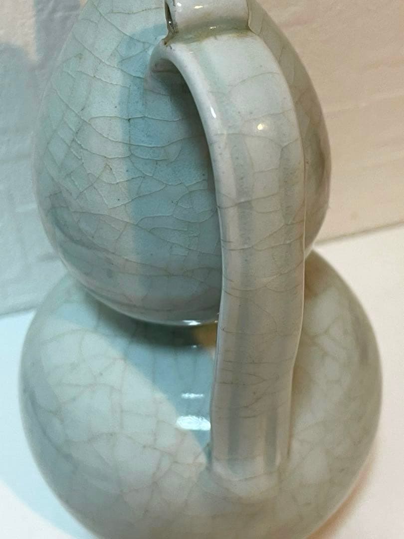 中国 北宋時代 青白磁 执壺 影青水注。