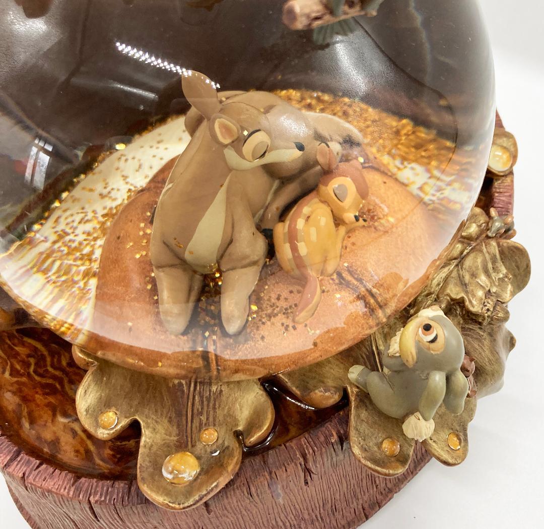 オルゴール付スノードーム バンビ Bambi Disney ディズニー　50周年