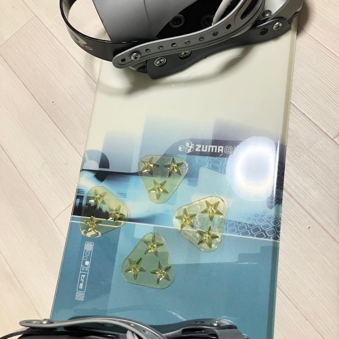 バック付/ZUMA WAVEツマ スノーボードセット138cm/バインディングS