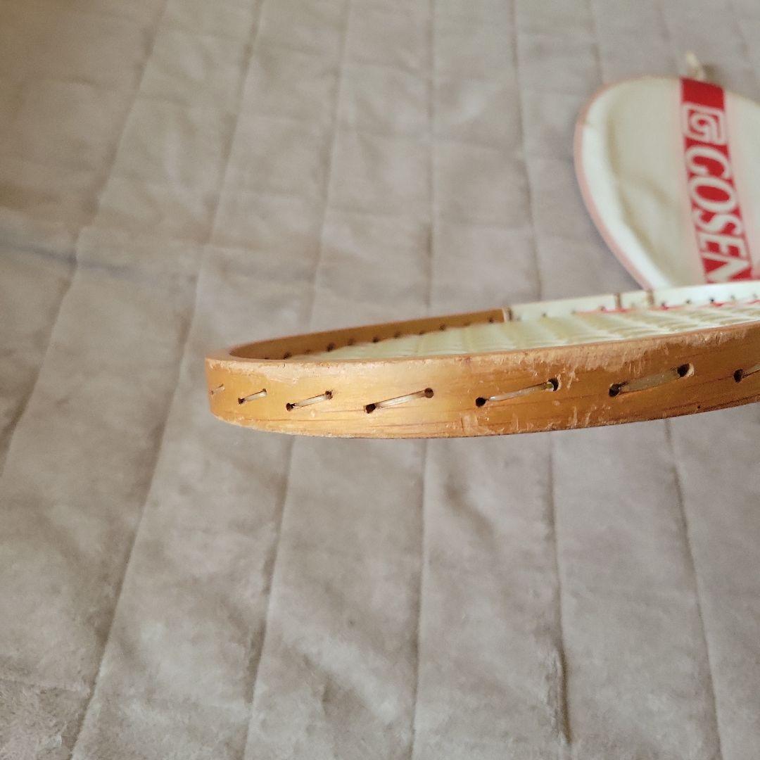 GOSEN テニスラケット カバー付き　ラケット昭和レトロ　アンティークラケット