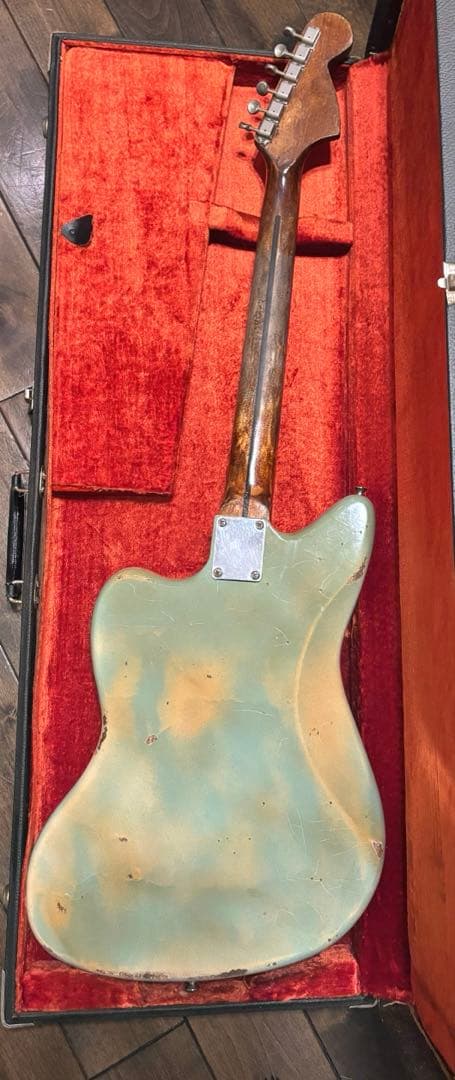 JAZZMASTERタイプ　レリック　マッチングヘッド　リバースヘッド