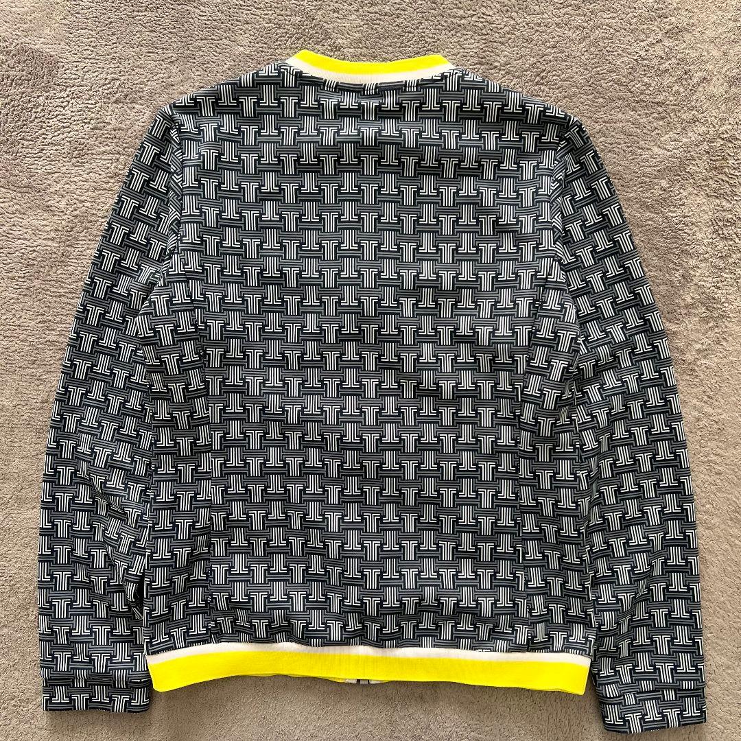 LANVIN SPORT ランバンスポール　総柄　ノーカラージャケット　ゴルフ