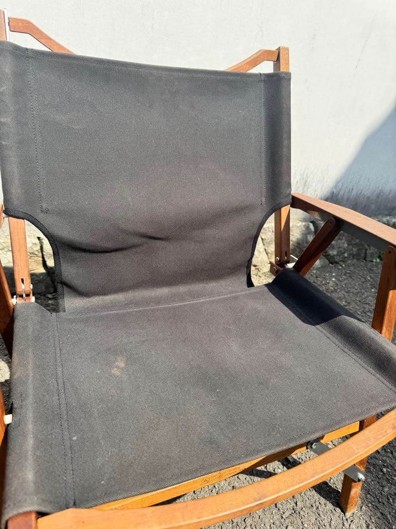 キャンプオンパレード　コンダクターズチェア2脚セット　帆布シート　収納袋付き