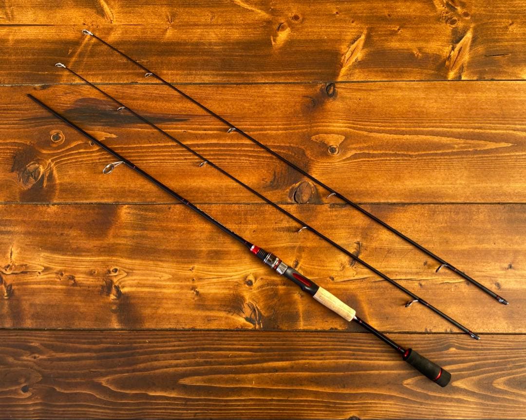 2ピーススピニングロッド 超軽量　カーボンロッド　バスロッド　バス釣り　2way