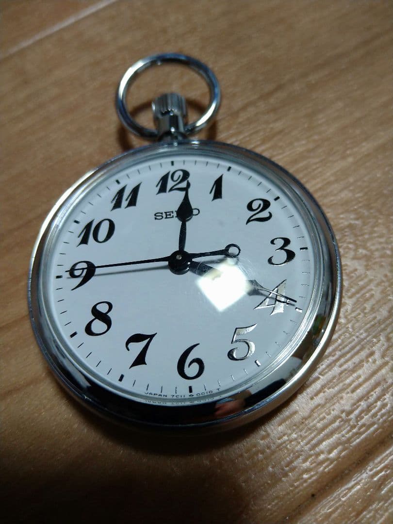 [稼動品] SEIKO 鉄道懐中時計(7C11-0010) アナログ式