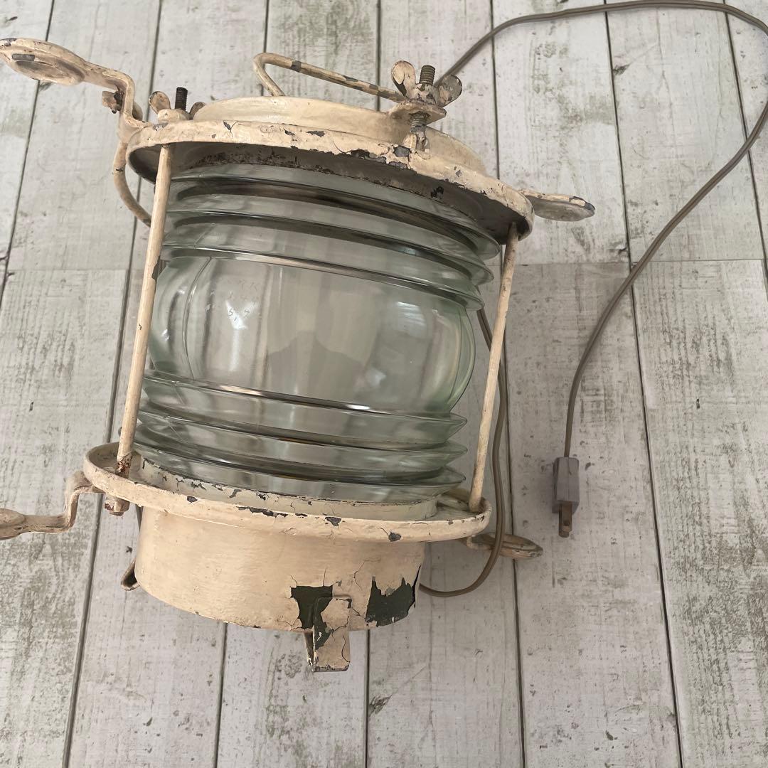 船尾燈　船用照明　マリンランプ　昭和レトロ アンティーク照明　海外使用　大きめ