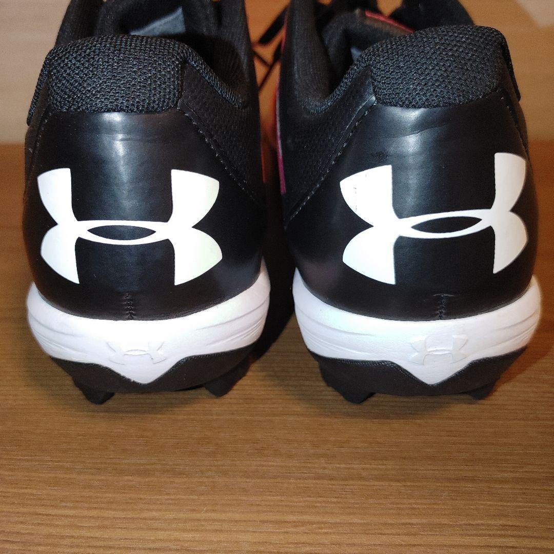 アンダーアーマー　野球　スパイク　ポイント 24.0センチ　ピンク×ブラック