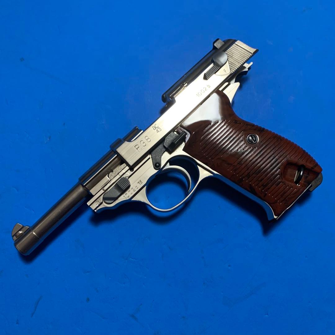 ⭕️★マルシン ワルサーP38ニッケルフィニッシュ ABS樹脂製 未発火モデルガン