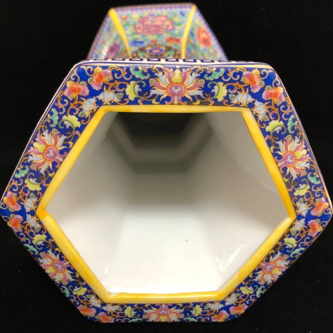 大清 雍正 花瓶 中国 骨董品 清時代 擺件 古賞物 傳世家珍 陶磁器