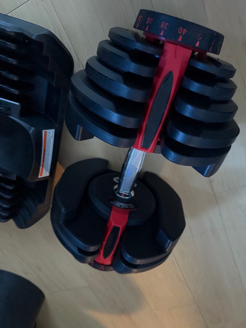 【2個セット商品2個目】可変式ダンベル MAX40キロ