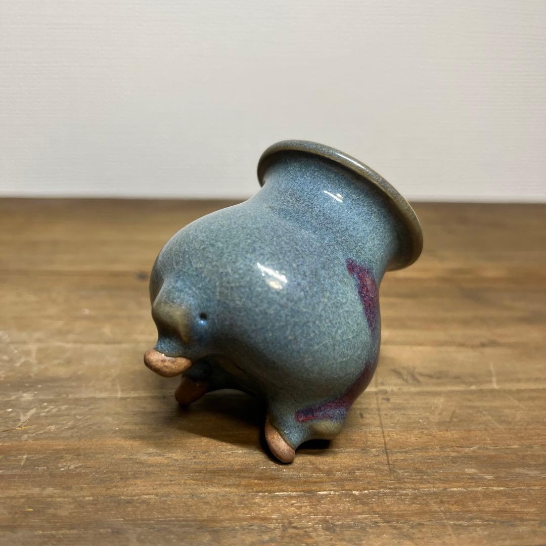 宋時代　鈞窯三足香炉　宋