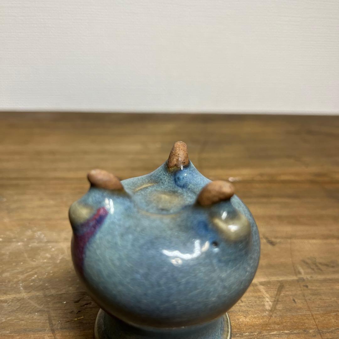 宋時代　鈞窯三足香炉　宋