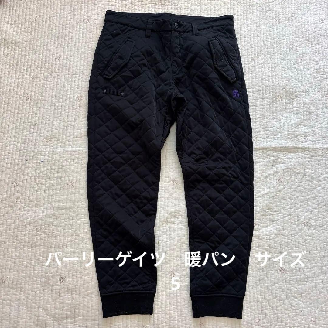 パーリーゲイツ 中綿キルティング　防寒ジョガーパンツ 冬ゴルフ 濃紺 5