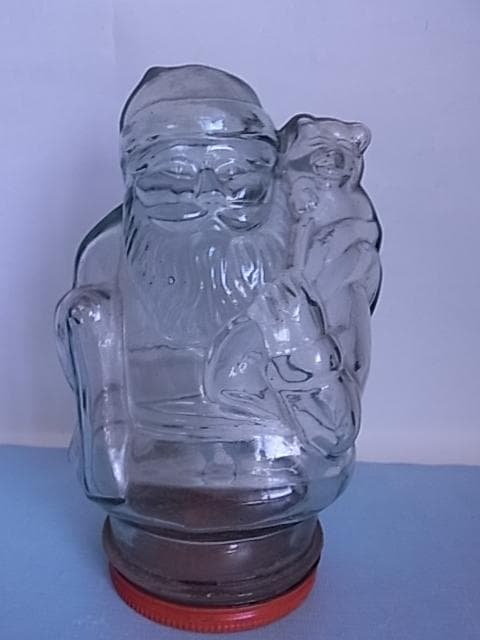 珍品　和ガラス　ガラス瓶　飴瓶　菓子瓶　地球瓶　昭和レトロ　駄菓子屋　気泡　戦前