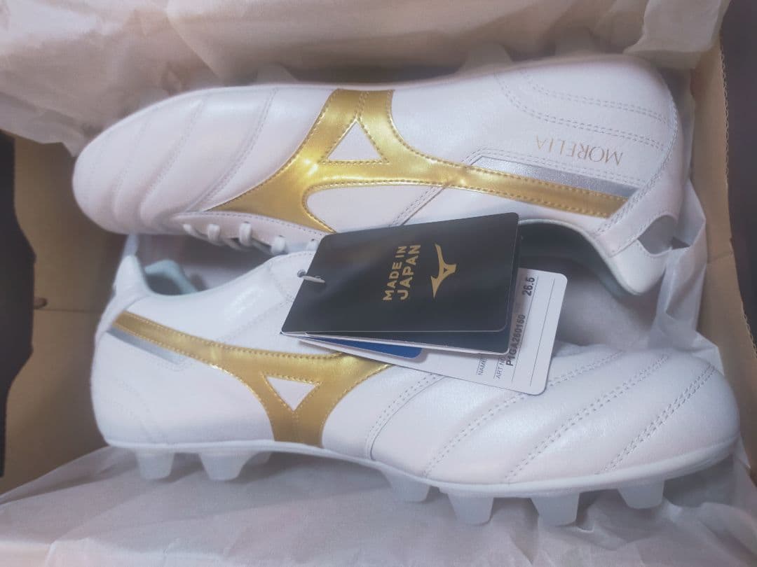 モレリア2 ジャパン ホワイト×ゴールド 26.5 新品未使用