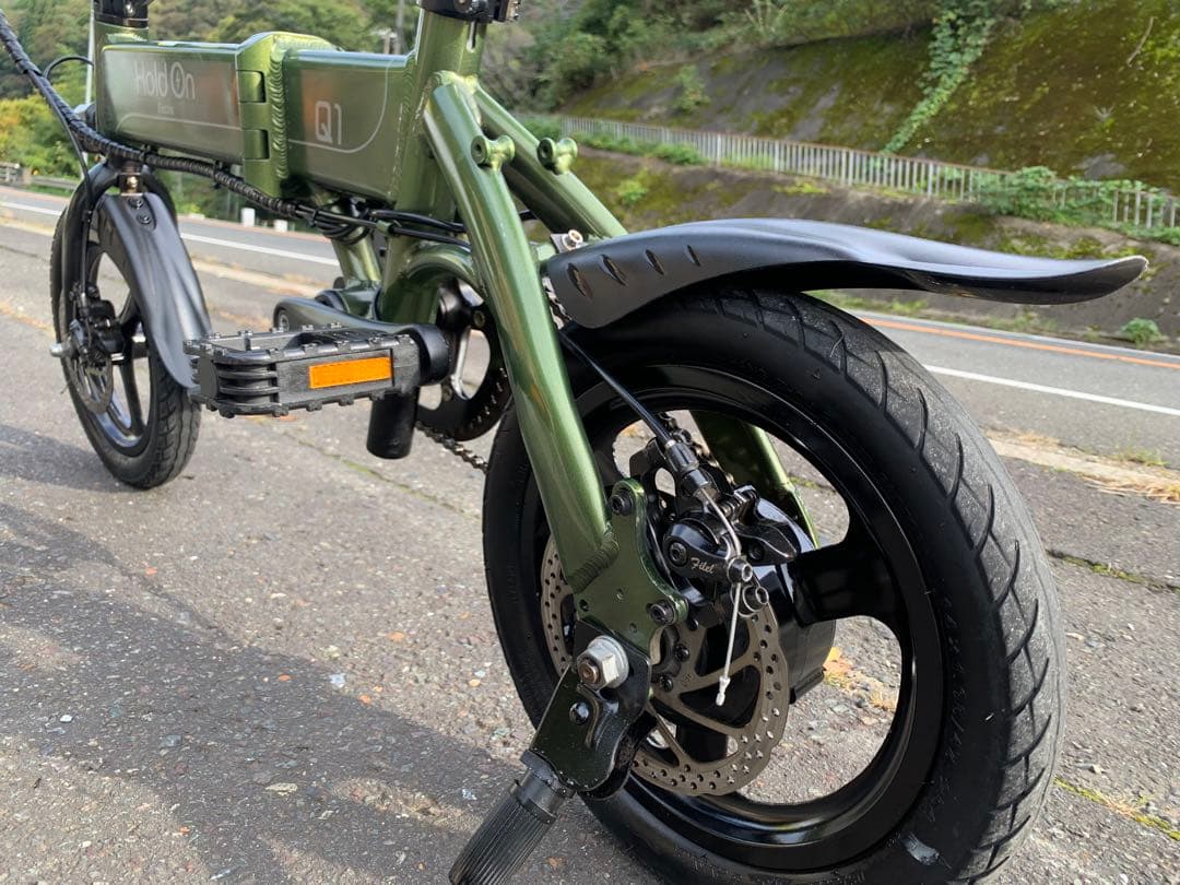 【即乘】送料無料Hold On 折り畳み電動自転車 Q1 7.5Ah動作確認済