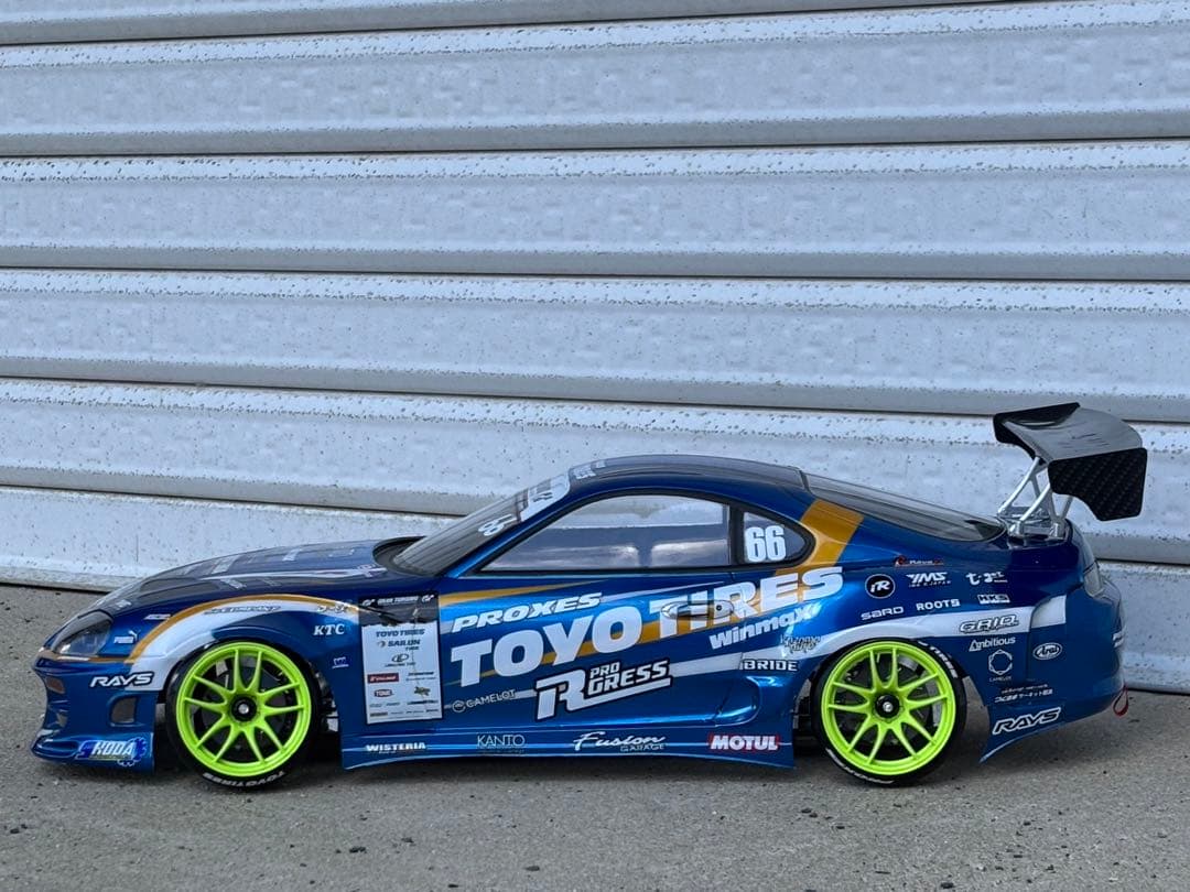 アディクション 80スープラ TOYO仕様 ラジドリボディ 塗装済未走行