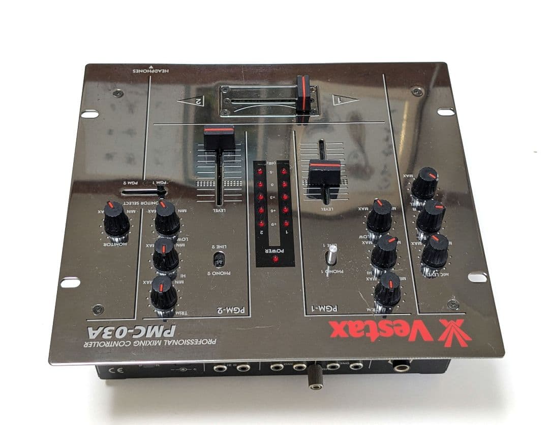 VESTAXミキサーPMC-03A dj純正アダプター付き 難有