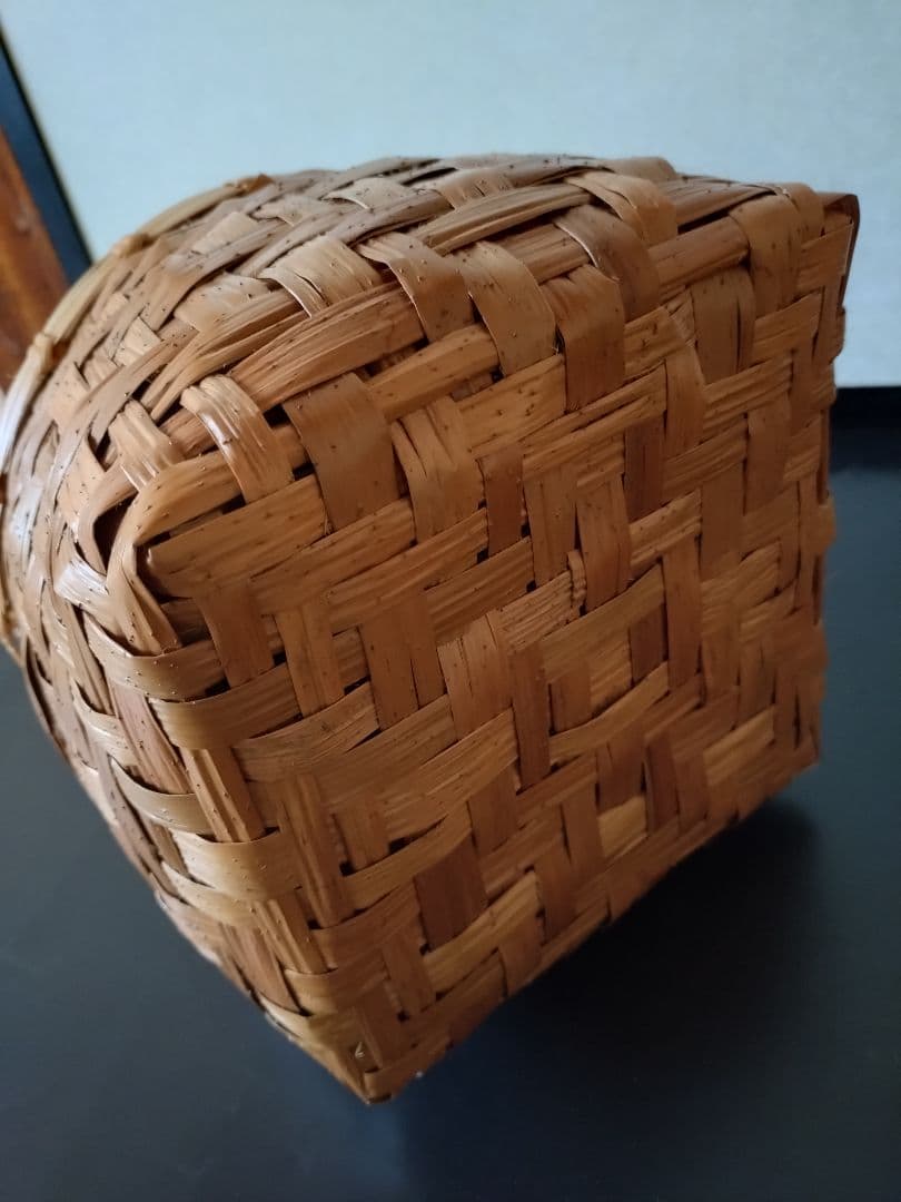 2 蓮組菜篭　茶道具 　籠　篭 安藤竹良斎　共箱