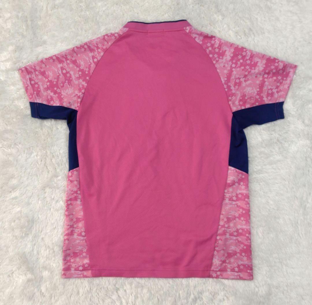 YONEX　バトミントン　日本代表　ゲームシャツ　桜　ピンク