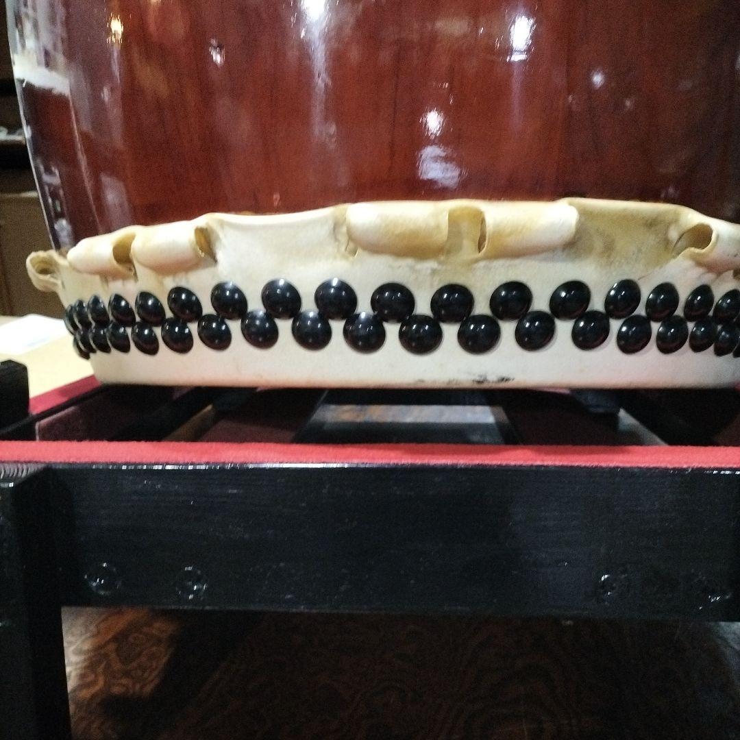 長胴太鼓　平打ち　立奏太鼓台　1.5尺〜2尺用中古品