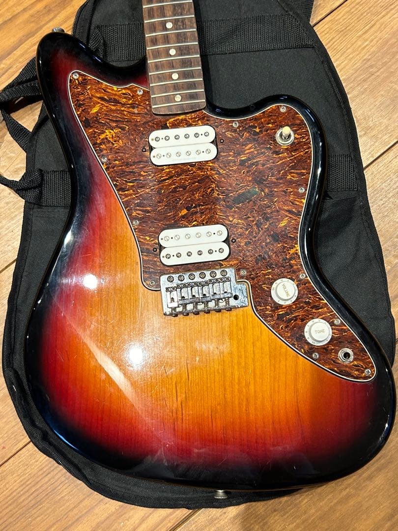 エレキギター サンバースト ギターケース付き
