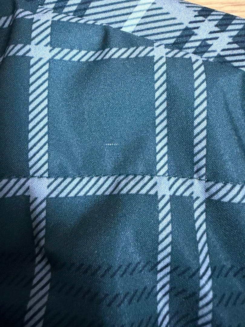 adidas タータンチェック 保温 中ワタ長袖フルジップジャケット