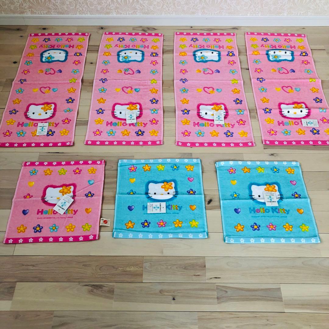 【サンリオ】平成　お花キティ　レアなハローキティ　タオル　まとめ売り