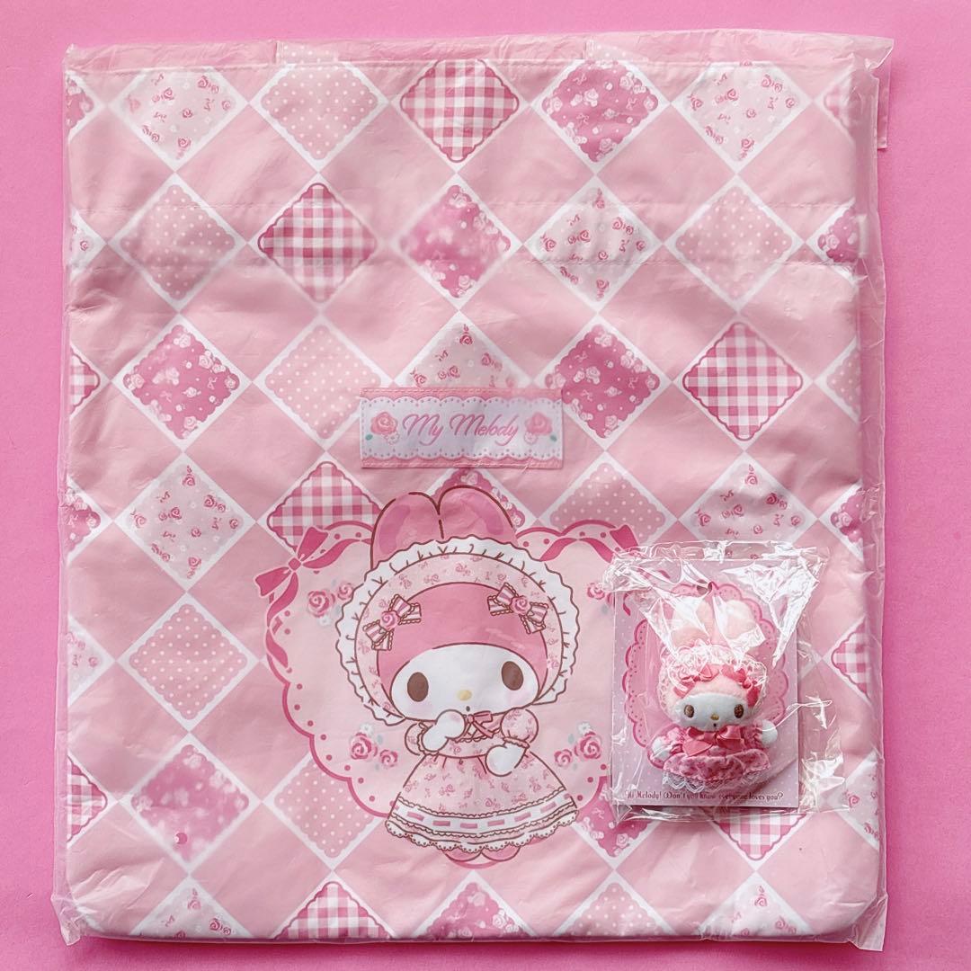 ♡マイメロ モモメロ マスコットブローチ 巾着トートバッグ 2023年 ロリータ