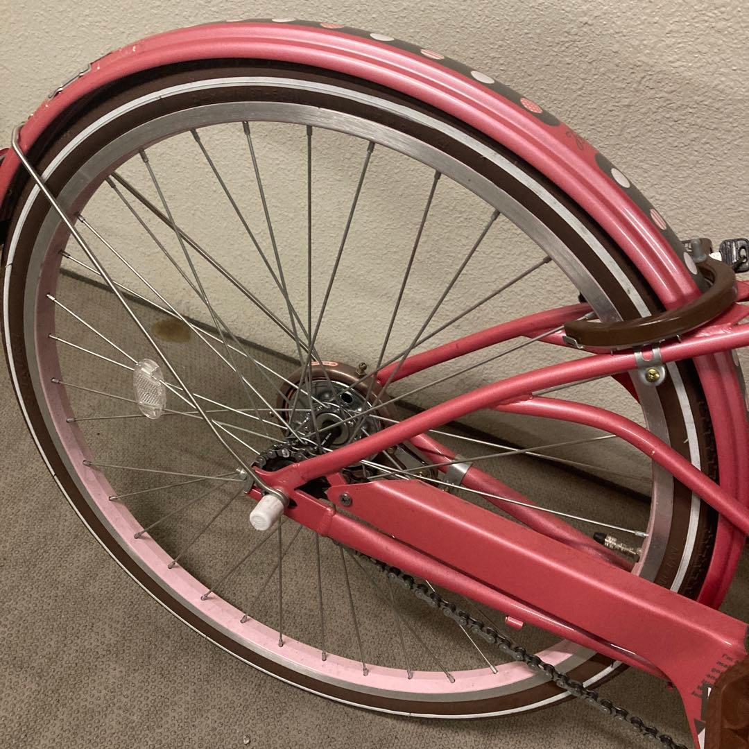 ピンクシティサイクル 自転車　子供用　女の子　24インチ　ヘルメット付き