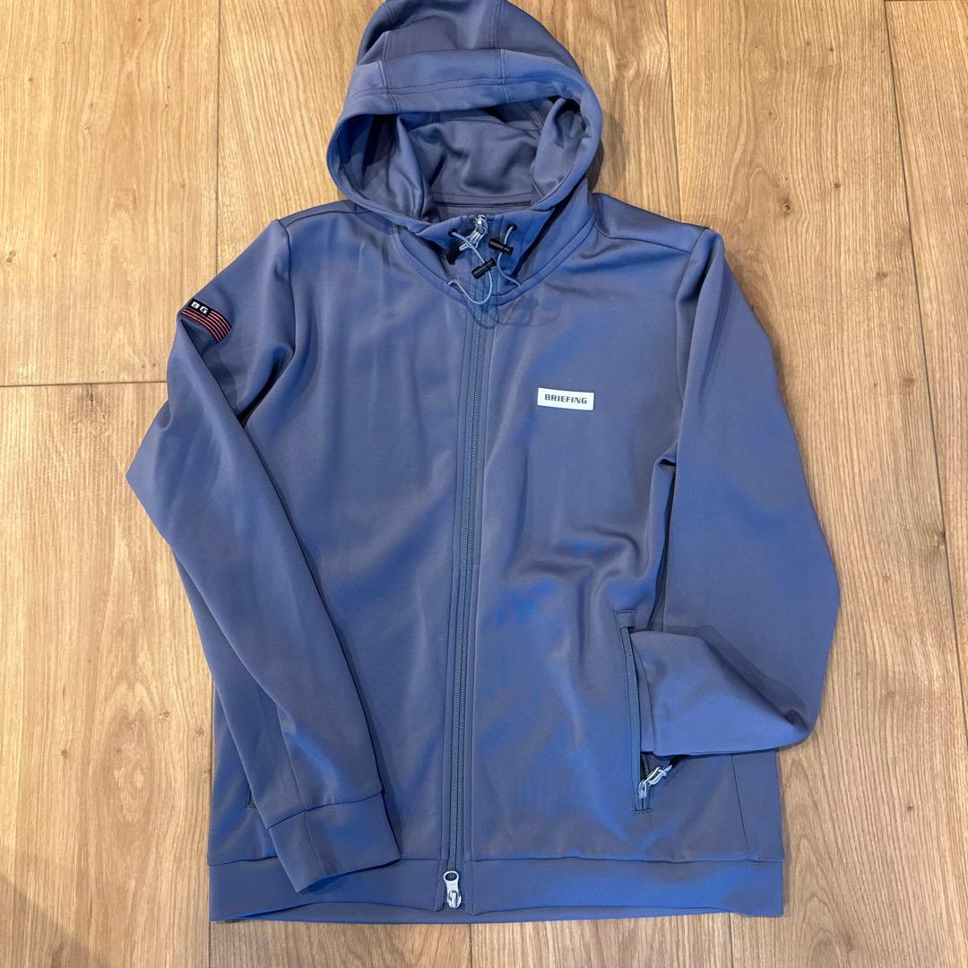 BRIEFING フード付きジャケット グレーM