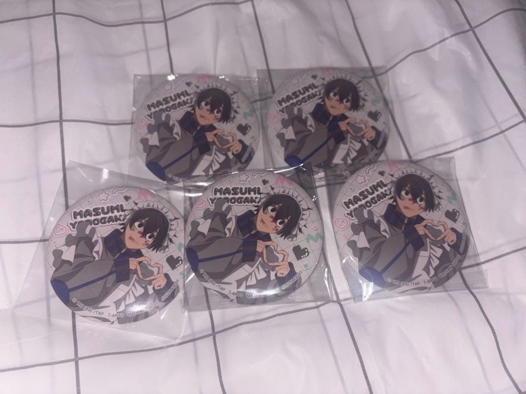 桃源暗鬼　淀川真澄　ジャージメイド　トレーディング缶バッジ　5個セット