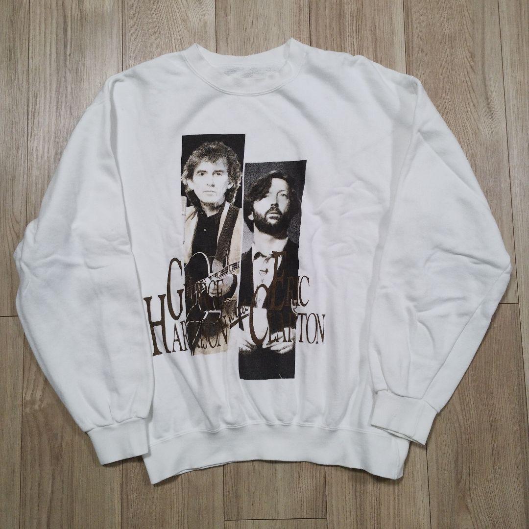 激レア☆ジョージ・ハリスンwithエリック・クラプトン　スウェット 1991