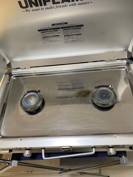 ユニフレームツーバーナーテーブルセット値下げ