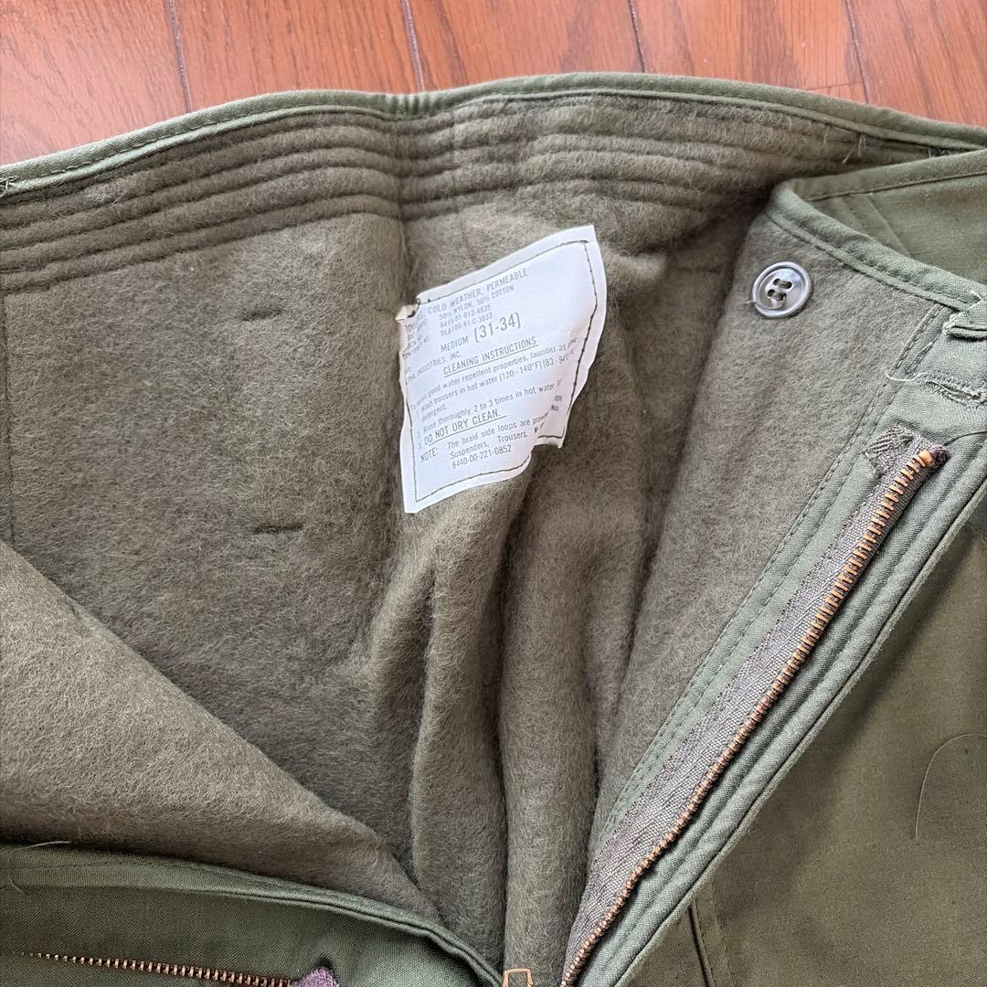【超貴重・新品】米軍放出品　81年製　防寒・デッキパンツ　M