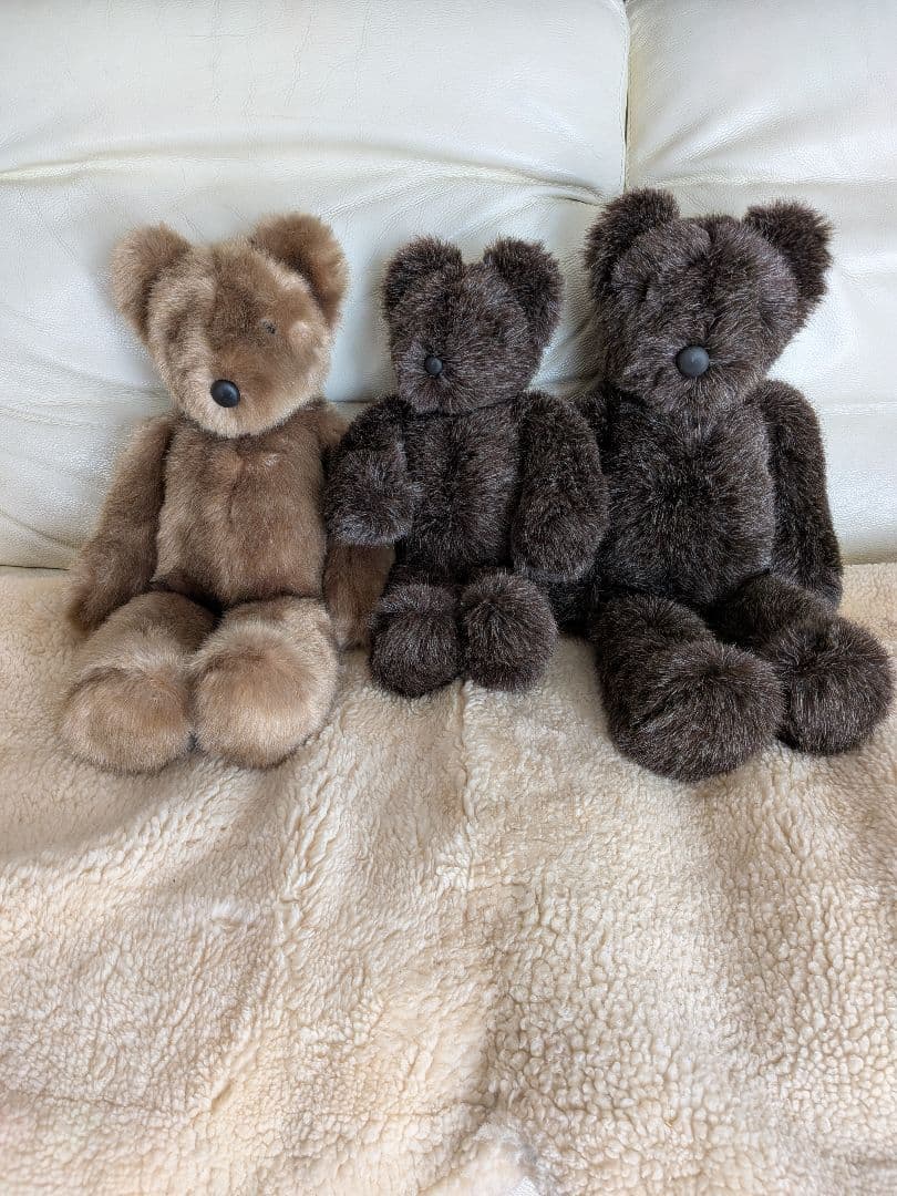 ケテクルーゼブラウンテディベア 3点セット