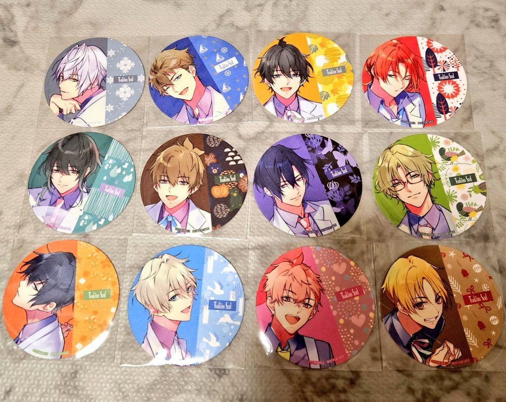 ツキウタ。ツキショ ツキノスゥ コースター コンプセット